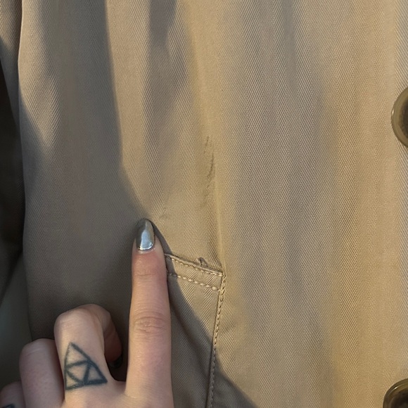 J. Crew Double-Breasted Camel Trench Coat - Picture 3 of 6